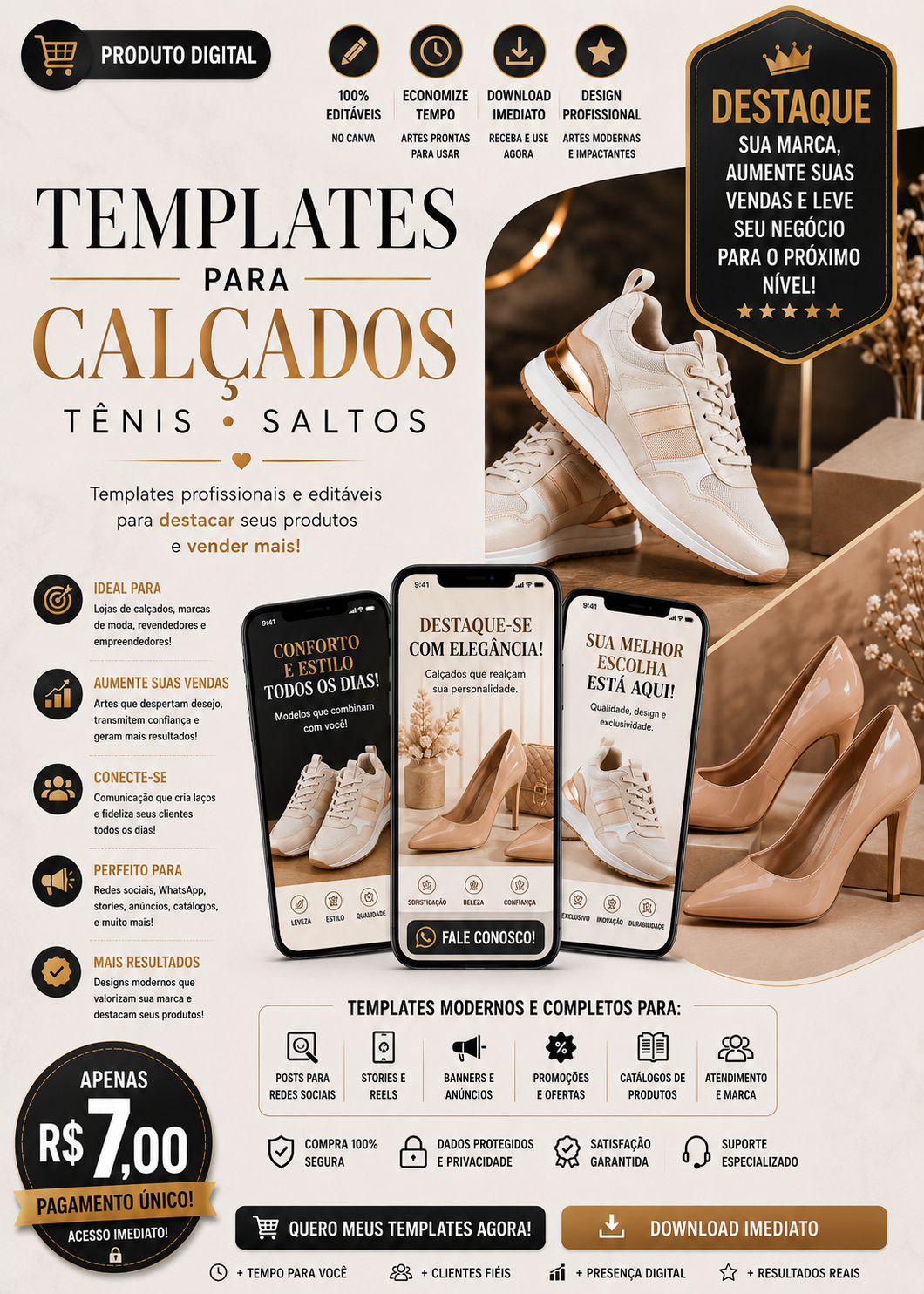 Templates para Calçados